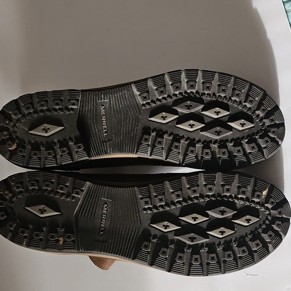 Merrell Emery Brown Leather Chelsea Ankle Boots - Picture 5 of 7